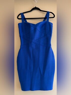 Royal Blue Strappy Mini Bodycon Dress